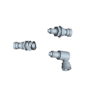 JU Series L-Series POM Plastic Quick-Connect Couplings with Valve Stoppers for Water Gas Oil Pipelines Connector Accessories - Product Image 1
