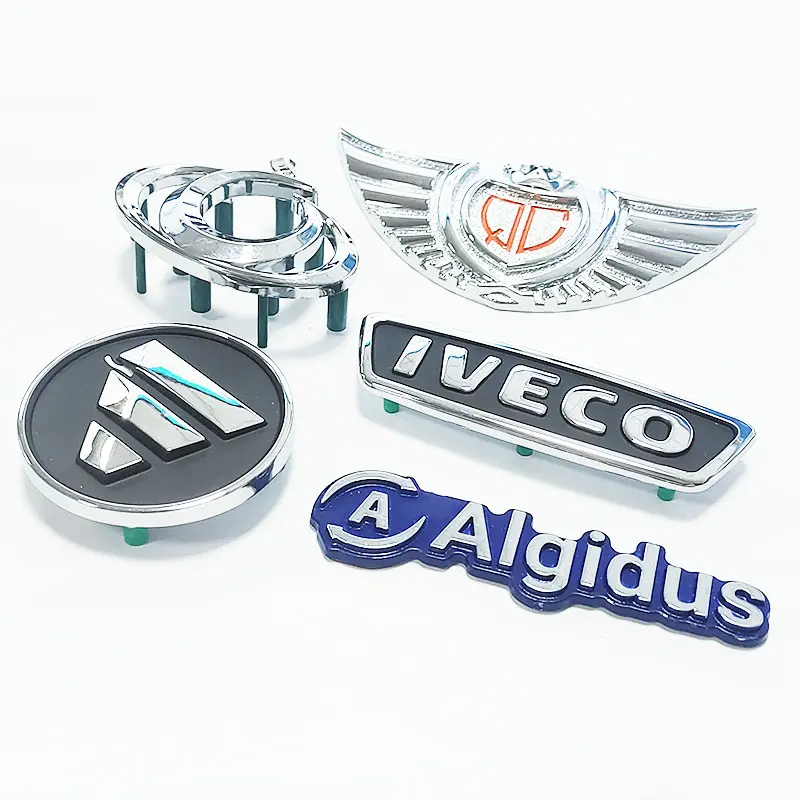 Buat sendiri lencana mobil lambang mobil plastik ABS krom buatan khusus stiker huruf krom Logo 3D