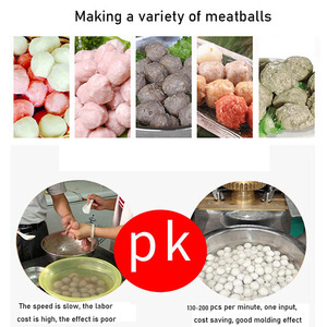 Máquina de moldeo por redondeo de albóndigas estofadas automática de alta calidad Máquina para hacer albóndigas rellenas verticales - Product Image 3