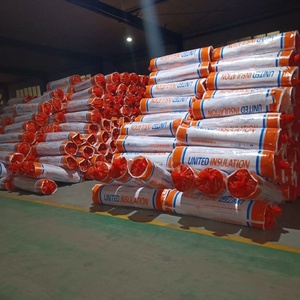 Feuilles d'isolation thermique flexibles en laine de verre Hebei Dacheng 10kg/m3-48kg/m3 100mm jaunes pour murs - Product Image 6