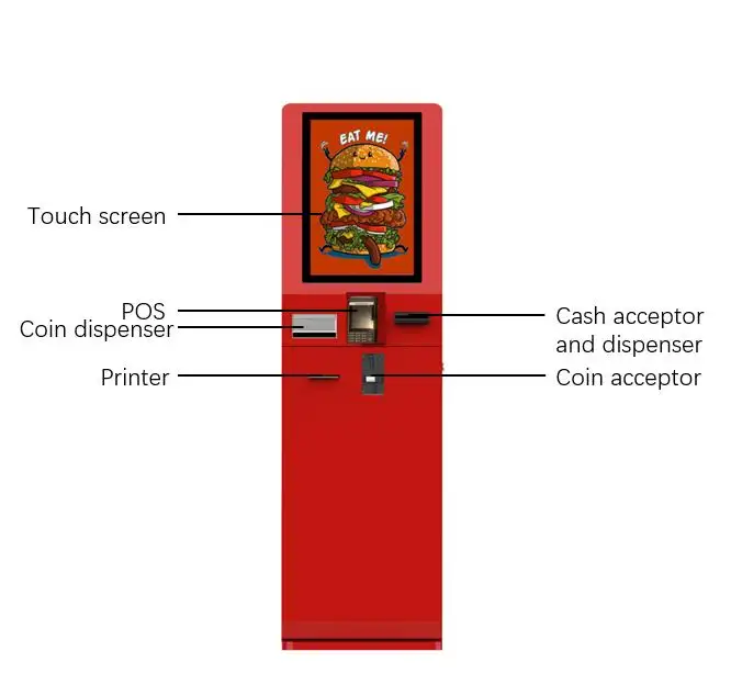Kios pesanan mandiri Mcdonalds Makanan Cepat Layanan Mandiri kios Menu Digital kios pesanan Restoran