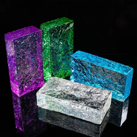 Pierres de verre architecturales solides et briques de verre cristallin, utilisées dans les salles de bain, les bâtiments extérieurs et les lieux de divertissement
