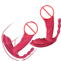 Nuevo Vibrador de Bragas Vestible Estimulador Clitorial y Punto G Control Remoto Juguete Sexual para Parejas Adultas Vibrador Dildo Bolas Anales para Mujeres