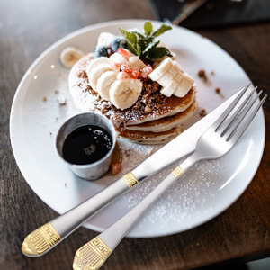 Nhà Máy Giá 72 cái thiết lập dao kéo 84 cái Flatware <span class=keywords><strong>Set</strong></span> thép không gỉ Bộ đồ ăn với trường hợp đặt bữa ăn tối - Product Image 4