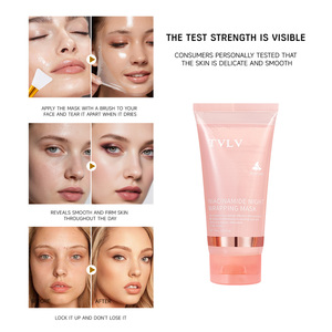 LOGO TVLV Custom MOQ 1000 Masker Wajah Pelembap Niacinamida Korea dengan Kolagen Terhidrolisis untuk Penggunaan Semalaman - Product Image 2