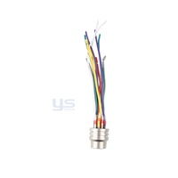 Kit Kabel Watermark Abu-abu Biru dengan Konektor Bundar Multi Pin untuk Perangkat Kustom OEM Grosir Baru