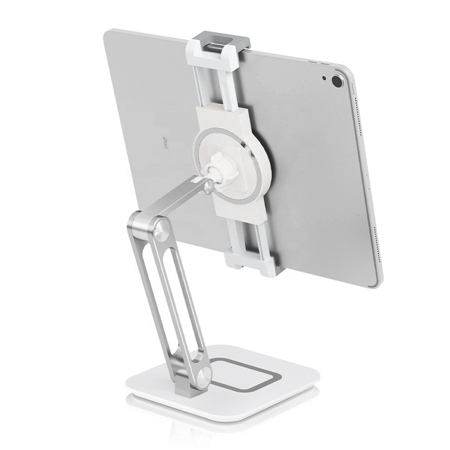 Adjustable Height Aluminum Desktop Cell Phone Tablet Stand Holder for 4.5-12 Inches