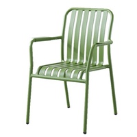 Chaise de jardin contemporaine pour l'extérieur, structure en aluminium, imperméable, robuste, empilable, pour restaurant, hôtel, villa, usage commercial