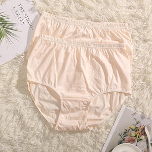 100% blanc coton grand-mère culotte pour femmes grande taille 5XL taille haute dames slips couverture complète sous-vêtements femme - Product Image 3
