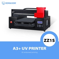 Printer UV Refinecolor A3, Printer Flatbed UV untuk Pencetakan Logo Kustom pada Pulpen, Plastik, Logam, Produksi Hadiah Promosi