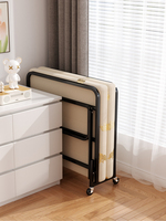 Lit pliant en métal à trois volets réglable en gros, lit pliant facile pour la chambre à coucher, lit double, taille Queen, lit pliant pas cher pour le bureau