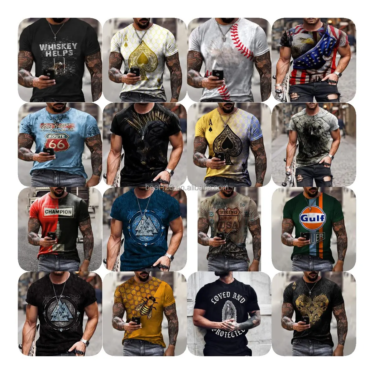 2023 Factory Wholesale Stock Man Cotton T-Shirt Custom Logo Basic Plain V Neck Men Tshirts Blank T Shirts