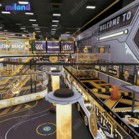 Équipement de terrain de jeux intérieur commercial, rembourrage doux non toxique et écologique, thème exploration spatiale, parc d'aventure pour enfants
