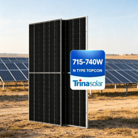 Panneaux solaires bifaciaux de type N Trina Solar 715W 720W 725W 730W 735W 740W avec panneaux photovoltaïques à double vitrage