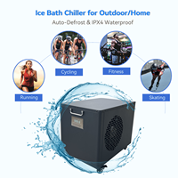 Refroidisseur d'eau à immersion froide 1HP à haut rendement énergétique avec chauffage, filtre à ozone et fonctionnement silencieux
