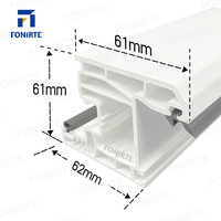 Perfiles y Marcos de PVC UPVC para Ventanas de Doble Hoja con Vidrio - Plástico Ecológico y Duradero
