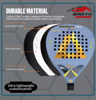 Fabricant chinois de raquettes de padel professionnelles, cadre en aluminium, fibre de carbone, fibre de verre, mousse EVA, légères, portables, forme diamant