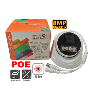 Caméra Dôme IP Intérieure WiFi 8MP 4K Pleine Couleur avec Détection de Mouvement et Vision Nocturne Double Lumière, Caméra de Sécurité CCTV POE - Product Image 1