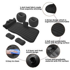 SUNNUO di alta qualità portatile da viaggio gonfiabile letto per auto personalizzabile materasso ad aria 6 accessori pratici letti per auto cuscini - Product Image 5