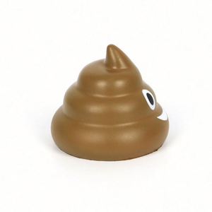 Jouet anti-stress en forme de crotte en mousse PU souple avec logo personnalisé et design unique - Product Image 3