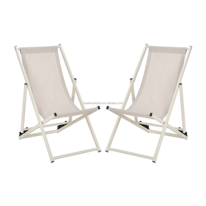 Chaise de jardin pliable chaise longue <span class=keywords><strong>en</strong></span> <span class=keywords><strong>aluminium</strong></span> chaise longue d'extérieur chaise pliante salon pont économiser de l'espace chaises pour plage jardin patio - Product Image 2