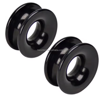 Anneau de récupération à faible friction en aluminium usiné CNC sur mesure pour palans de voiliers et de véhicules tout-terrain 7*5mm