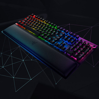 Razer BlackWidow V3 Pro Keyboard game mekanis, tombol mekanis hijau, kunci ABS Doubleshot pencahayaan RGB