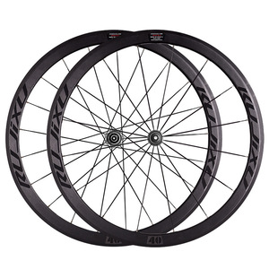 Juego de Ruedas para <span class=keywords><strong>Bicicleta</strong></span> de Carretera RUJIXU 700c, Llantas de Carbono de Doble Pared con Freno de Anillo de 120, Cassette de 8-9-10-11 Velocidades - Product Image 1