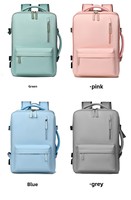 Sac à dos de loisirs extensible haute capacité, multifonctionnel, pour voyages d'affaires courts, avec compartiment pour ordinateur portable et port USB