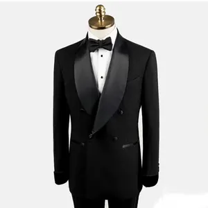 Fancy Blazer Wedding Formal Peaked Lapel Slim Fit Blazer 3 Pieces With 2 Piece Set Wedding Men's Suit