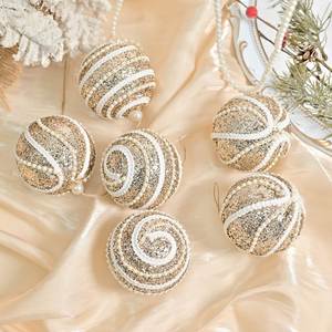 Nouveauté transfrontalière : Boules de Noël créatives avec sequins exquis pour suspendre à l'arbre ou décorer les fenêtres - Product Image 4