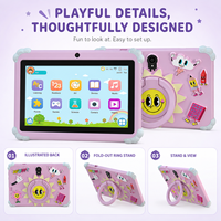 Dispositivo de Aprendizaje Preescolar, Tablet Android 9 de 7 Pulgadas, 1GB de RAM, 16GB de Almacenamiento, Pantalla Táctil de 1280x800 con Juegos Educativos, Dispositivo Infantil