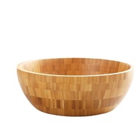 Bol en bois pour salade, bol de mélange pour masque aux herbes chinoises, grand bassin en bambou pour pétrir la pâte, logo gravé sur mesure, revêtement émaillé, style minimaliste