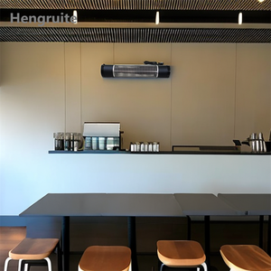 Calentador eléctrico para el hogar, calentador infrarrojo para exteriores con interruptor remoto, calentadores eléctricos para exteriores, 1500W montados en la pared - Product Image 5