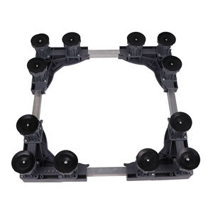 Soporte de carro doble portátil para <span class=keywords><strong>lavadora</strong></span> <span class=keywords><strong>secadora</strong></span> Base de refrigerador cuadrada de plástico para <span class=keywords><strong>lavadora</strong></span> Piezas de electrodomésticos de lavandería - Product Image 1