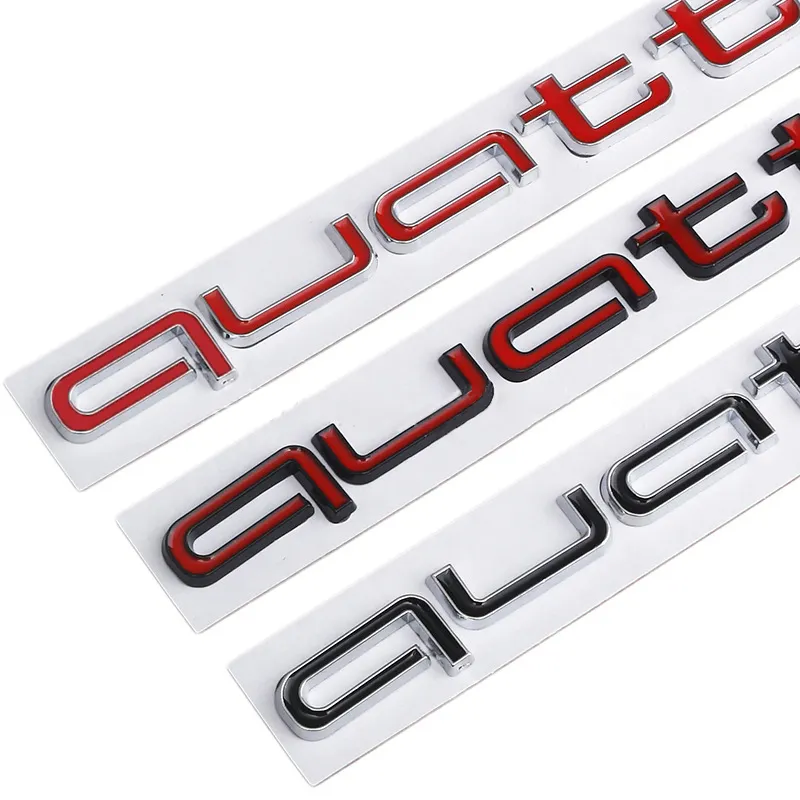 Emblem für Audi Quattro Brief Quattro Logo