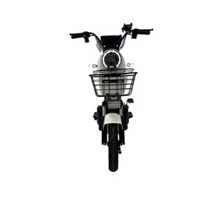 Bicicleta Eléctrica Urbana Blanca con Canasta Delantera y Faro LED - Product Image 1