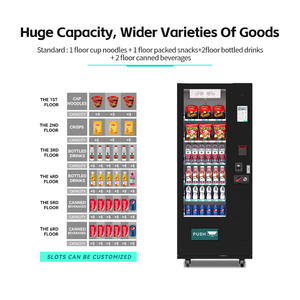 Vente en gros de snacks modernes automatiques 36 à écran tactile Machines de vente de boissons pour articles de vente au détail - Product Image 4