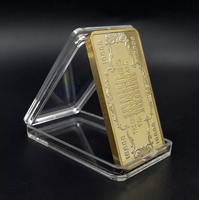 Barre d'or rectangulaire de haute qualité ou boîtier de lingots boîte d'emballage transparente boîte de porte-monnaie de Collection hermétique