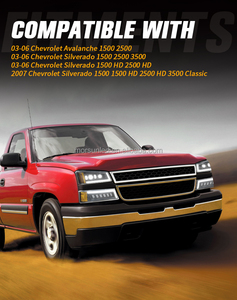 Faro Delantero LED DOT para <span class=keywords><strong>Chevrolet</strong></span> Silverado 1500 2500 HD <span class=keywords><strong>3500</strong></span> 2003 2004 2005 2006 2007 Classic, Accesorios para <span class=keywords><strong>Chevrolet</strong></span> Avalanche <span class=keywords><strong>Pickup</strong></span> - Product Image 6