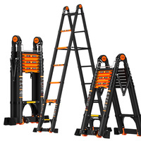 Aluminum Herringbone Telescopic Ladder