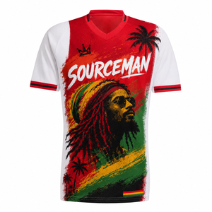 <span class=keywords><strong>Maillot</strong></span> de football hommage au troisième <span class=keywords><strong>maillot</strong></span> des Pays-Bas 2025-2026, thème Reggae, col blanc, FC Club Amsterdam - Product Image 2
