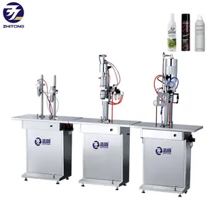 ZT ISO9001 CE 2020 best quality Automatic aerosol filling machine