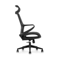 Chaise de bureau ergonomique moderne à dossier haut en maille respirante, pivotante, réglable en hauteur, avec soutien lombaire, appui-tête et accoudoirs personnalisables