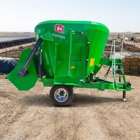 Mélangeur d'aliments TMR pour usage agricole, remorqué par tracteur, machine de préparation de rations mixtes totales, traitement des aliments laitiers avec chargeur et convoyeur
