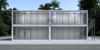 JHCE – Nouvelle Maison Préfabriquée de Luxe Moderne, Grande Unité Résidentielle Détachable en Conteneur, Bureau Multifonctionnel et Dortoir pour Employés