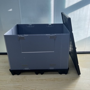 Özel 1200X1000 HDPE Gaylord Palet Katlanabilir Katlanabilir Plastik Toplu Plastik İç İçe Geçen Ekolojik Dayanıklı Katlanır Konteyner - Product Image 3