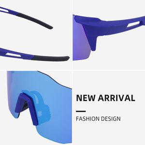 थोक यूनिसेक्स स्की गॉगल सुरक्षा साइकिल से अधिक आकार में रिमलेस क्यूवी 400 स्पोर्ट्स सनग्लास - Product Image 3
