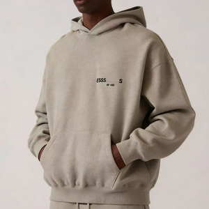 Sudadera con capucha gris vintage con cremallera Fear Tops, gráfico <span class=keywords><strong>R</strong></span> personalizado, estilo urbano para hombre y mujer, sudadera estética oversize God - Product Image 5