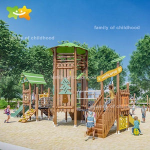 Proveedor de Juegos Infantiles de Madera, Tobogán para Área de Juegos Infantiles, Casa de Juegos al Aire Libre T-w23078b - Product Image 2